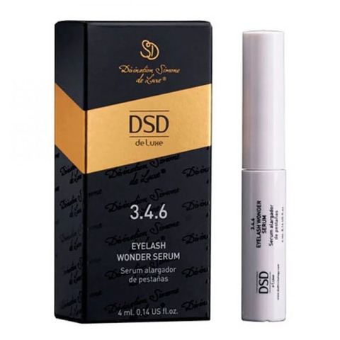 Сыворотка DSD De Luxe Eyelash Wonder Serum № 3.4.6 для Роста Ресниц Де Люкс, 4 мл восстанавливающая сыворотка люкс для волос с экстрактом черной икры extreme caviar restructuring luxe serum