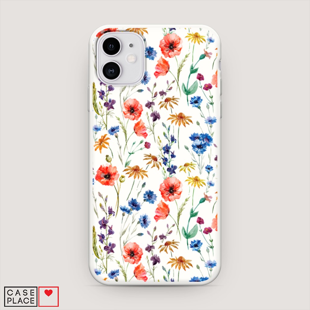 

Чехол Awog на Apple iPhone 11 / Айфон 11 "Маки и васильки фон", 12157-1