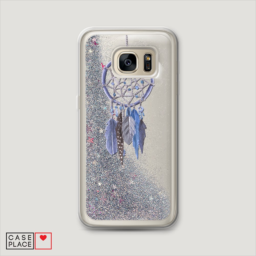 

Чехол Awog на Samsung Galaxy S6 "Синий ловец снов акварель", Разноцветный, 24391-1
