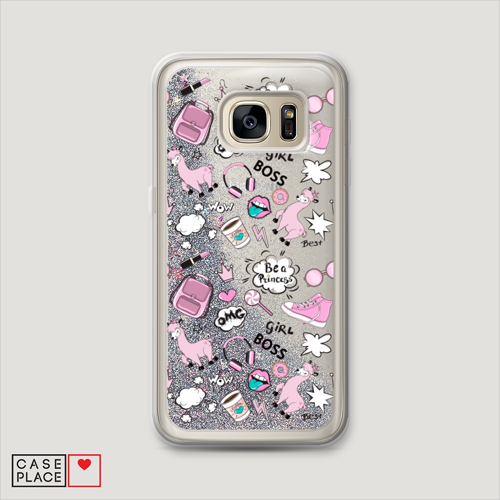 

Чехол Awog на Samsung Galaxy S6 "Стильная лама", Разноцветный, 24391-1