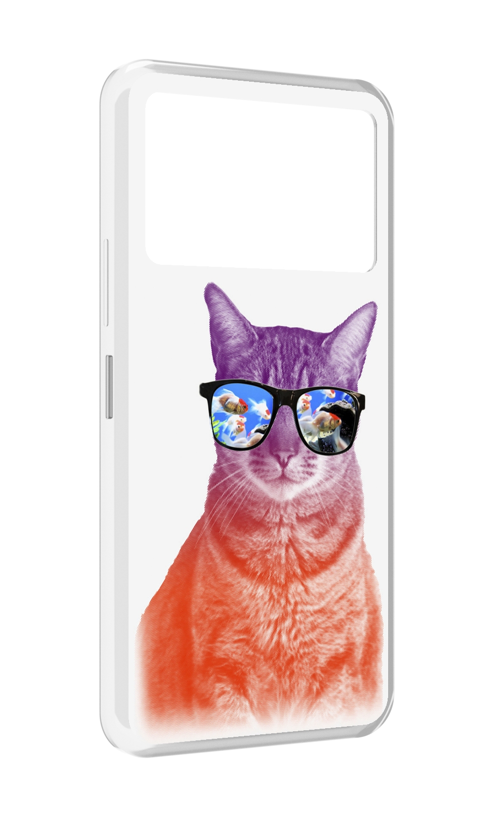 

Чехол MyPads крутой кот-2 для Infinix NOTE 12 VIP (X672), Прозрачный, Tocco