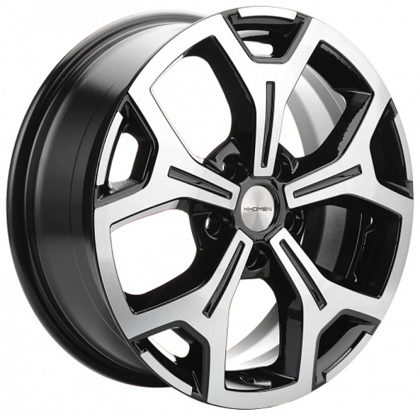 фото Колесный диск khomen wheels khw1710 (haval f7/f7x) black-fp 6.5x17/5x114.3 et40 d64.1