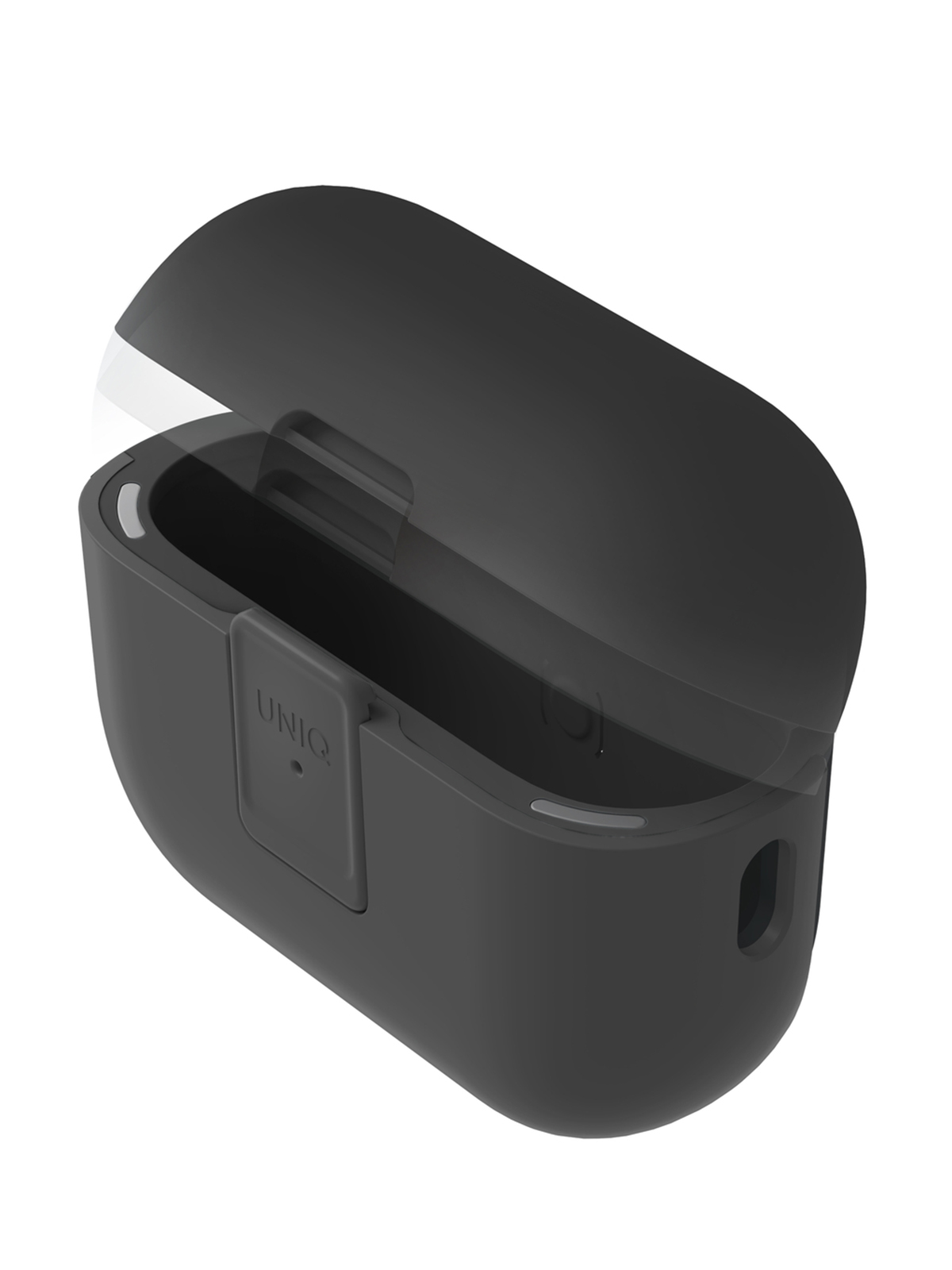 

Чехол Uniq для Airpods Pro 2 CLYDE силиконовый с усиленной застежкой, черный