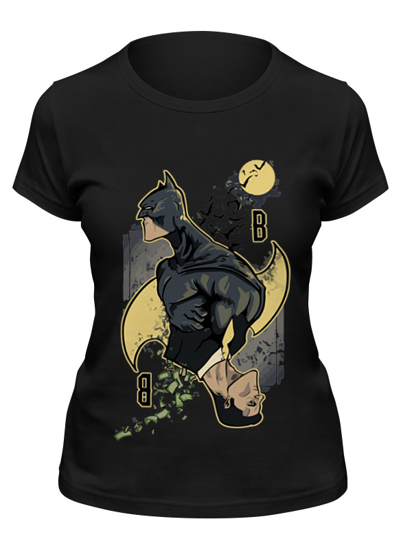 

Футболка женская Printio Бэтмен (batman) черная XL, Черный, Бэтмен (batman)
