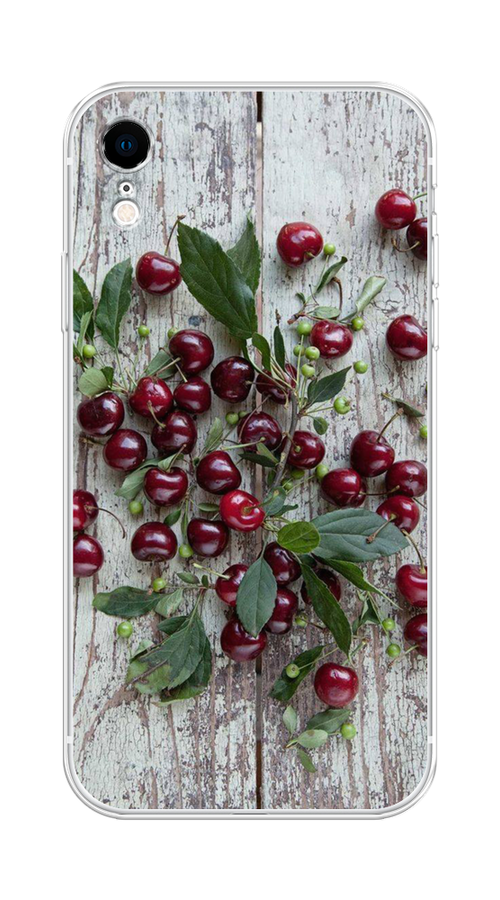 

Чехол Homey на Apple iPhone XR "Вишня", Бордовый;зеленый;серый, 12050-1