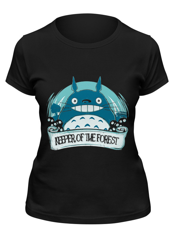 

Футболка женская Printio Мой сосед тоторо черная L, Черный, Мой сосед тоторо