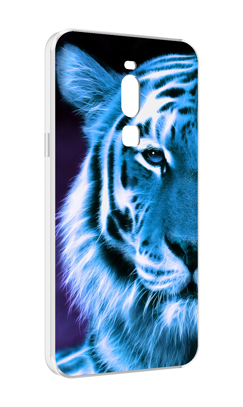 

Чехол MyPads Половина-тигра мужской для Meizu Note 8, Прозрачный, Tocco