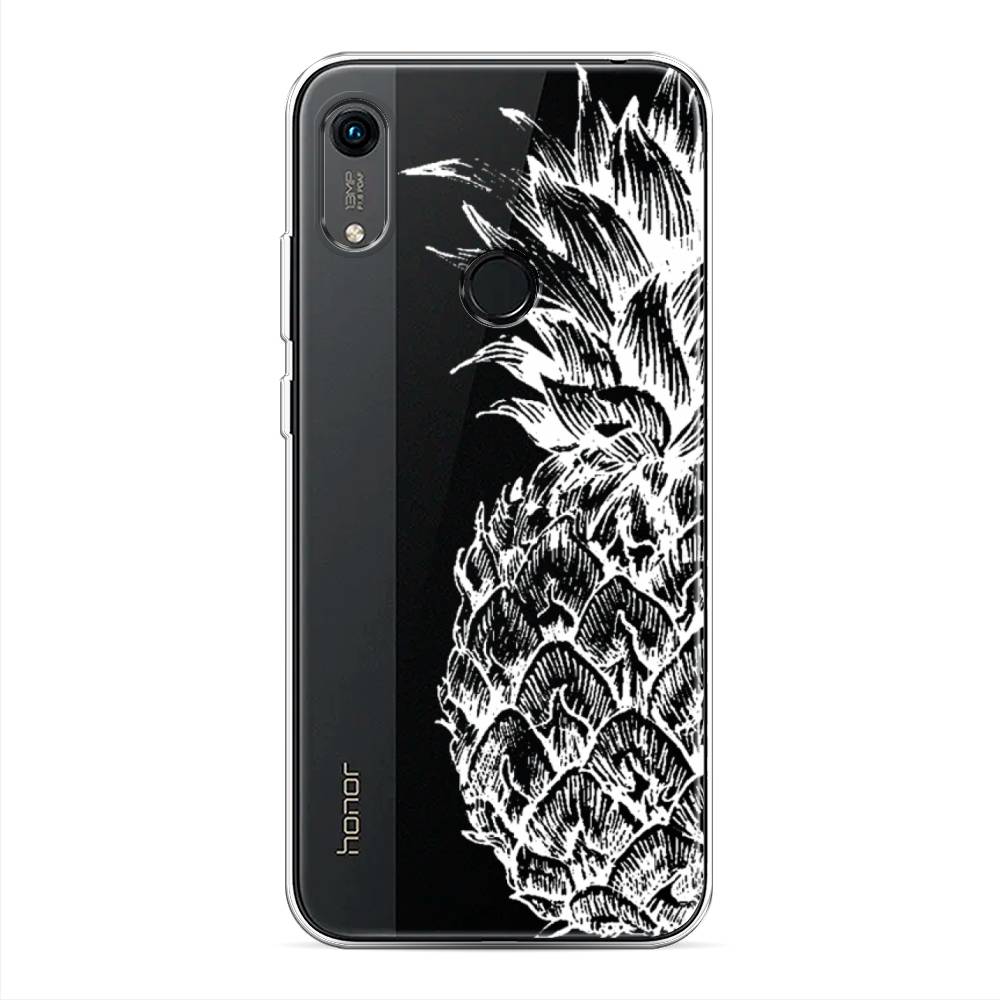 

Чехол Awog на Huawei Y6s "Ананас графика белая", Разноцветный, 611550-10
