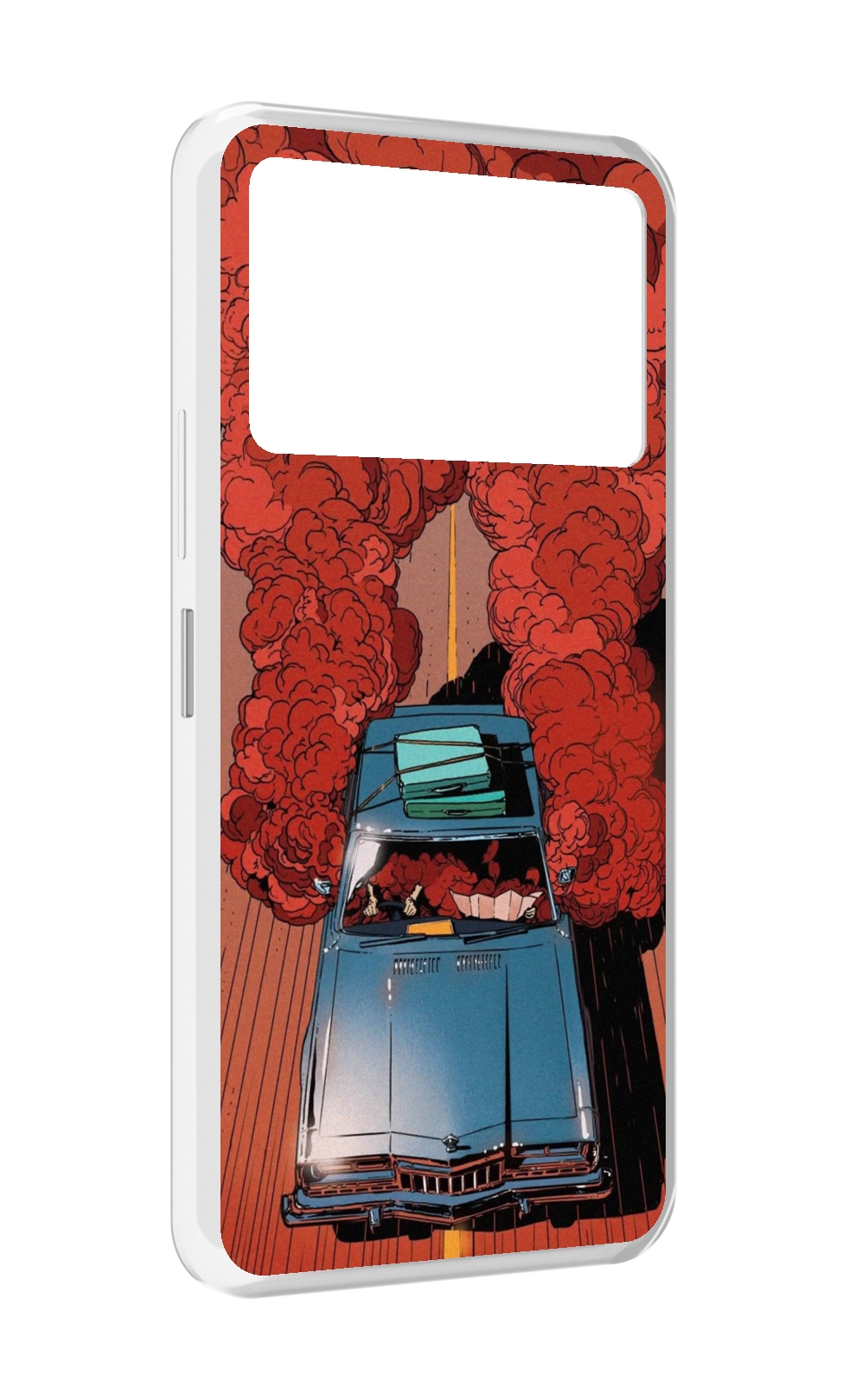 

Чехол MyPads машина мчится с дымком для Infinix NOTE 12 VIP (X672), Прозрачный, Tocco