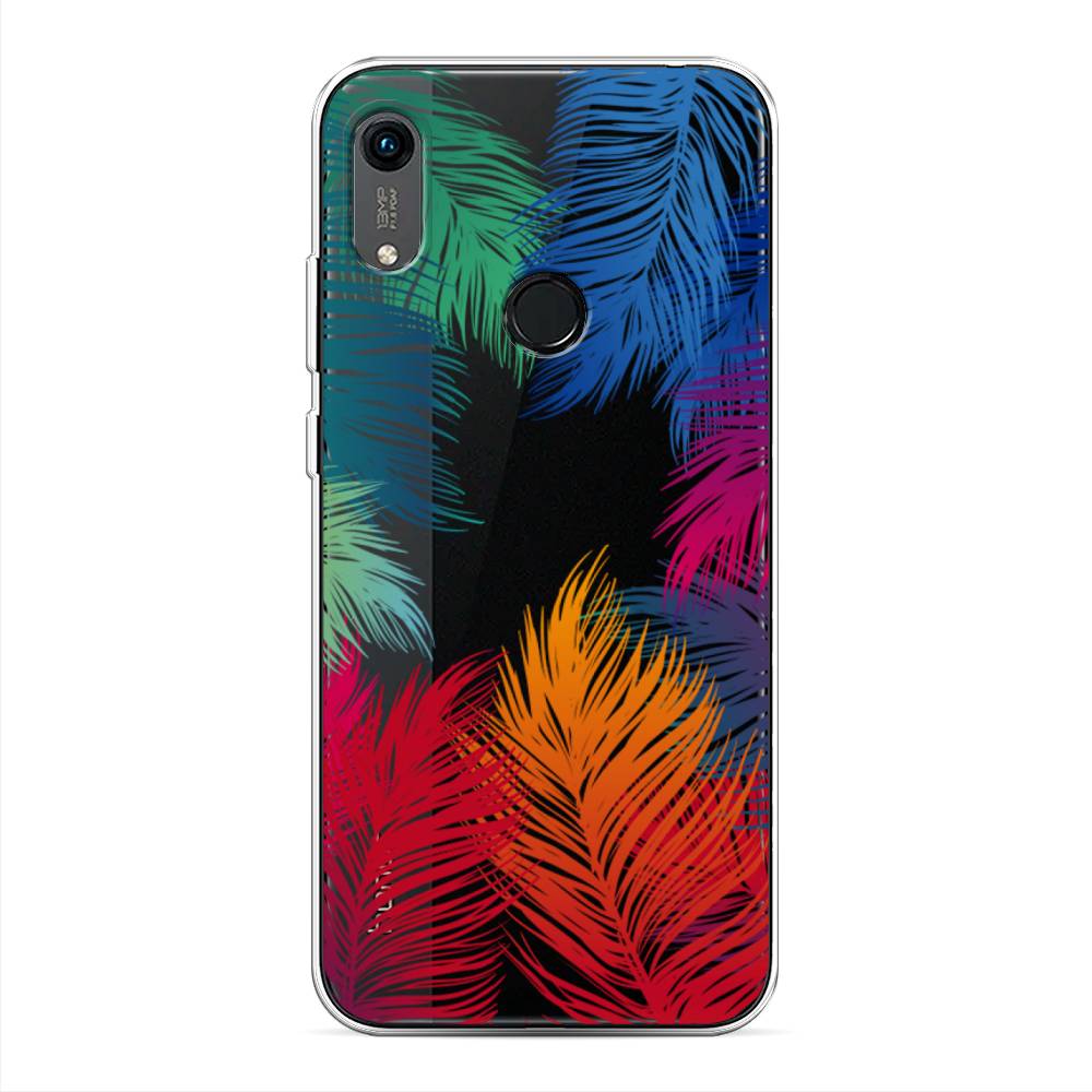 фото Чехол awog "рамка из перьев" для huawei y6s