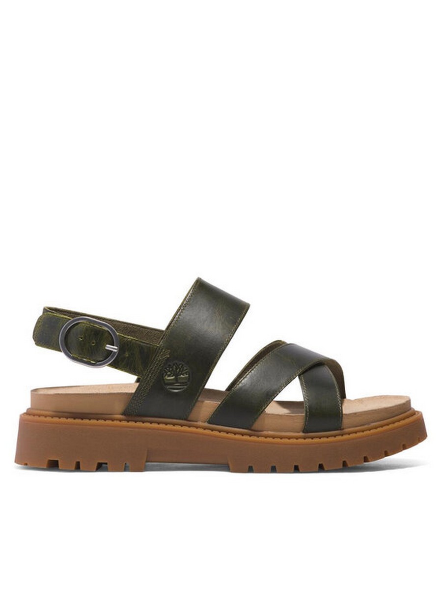 Сандалии женские Timberland Clairemont Way Cross Strap Sandal TB0A2KZ5EEQ1 хаки 36 EU 17335₽