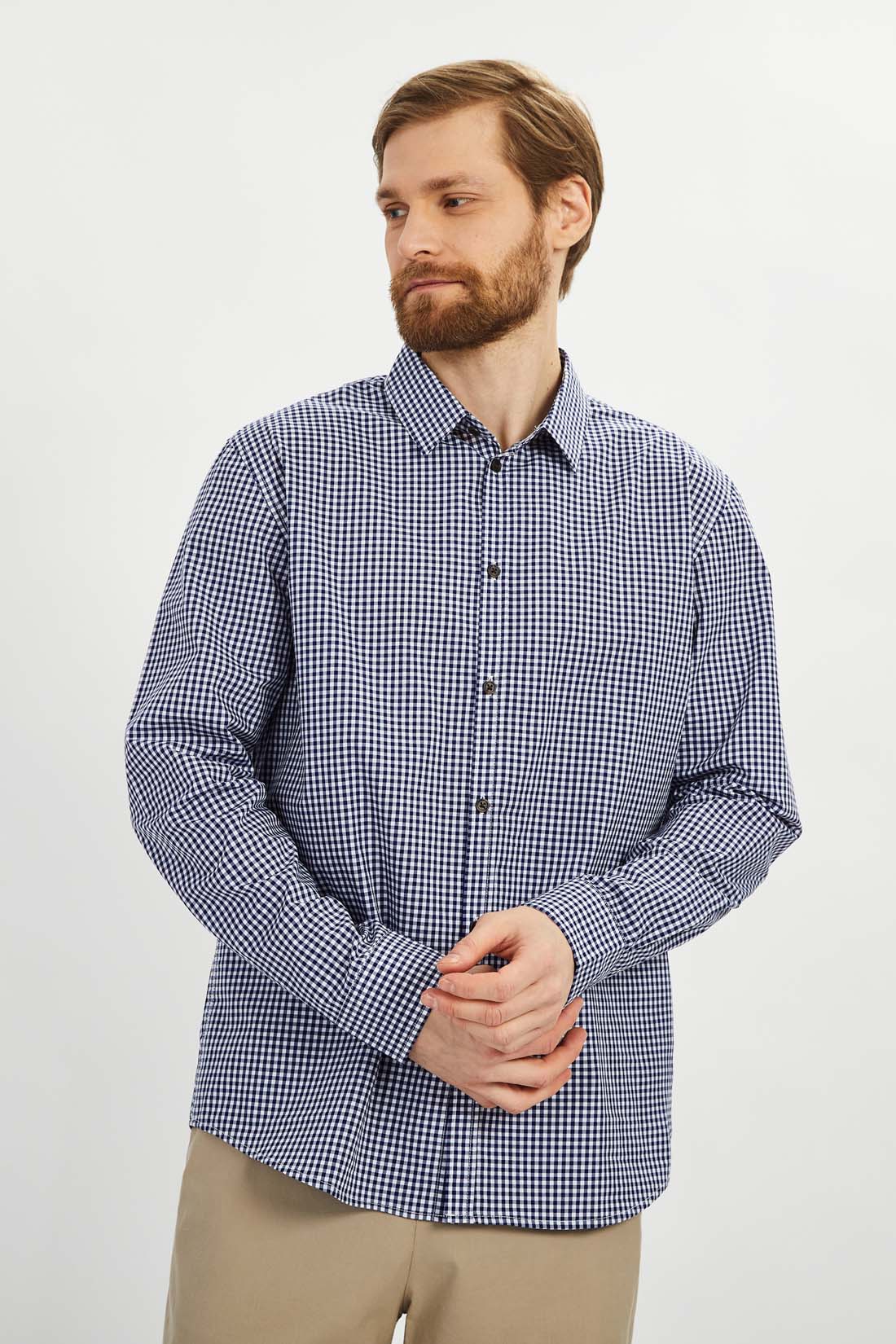 

Рубашка мужская Baon B6622003 белая 3XL, B6622003