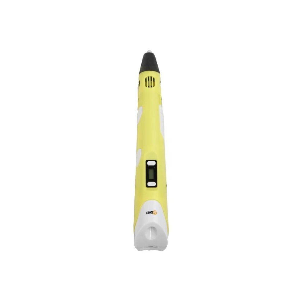 фото 3d-ручка даджет 3dali plus kit желтая, трафарет и пластик в наборе