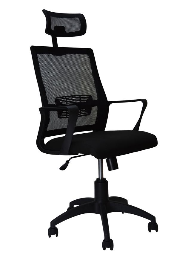 фото Кресло офисное яркресло кр47а тг пласт к02-2 (ткань крафт черная)