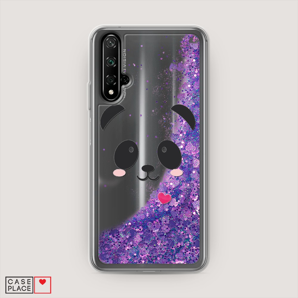 

Чехол Awog на Honor 20/Huawei Nova 5T "Влюбленный панда контур", Разноцветный, 69592-1