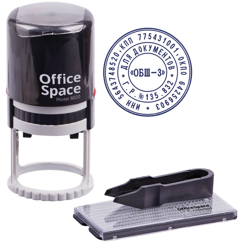 

Печать OfficeSpace автоматическая, d 40 мм, 2 круга, автоматическая, d 40 мм, 2 круга
