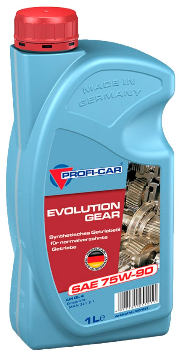 фото Prof gl4 (полус.) evolution gear sae 75w90 (1 l) масло трансмиссионное, 25101 profi-car