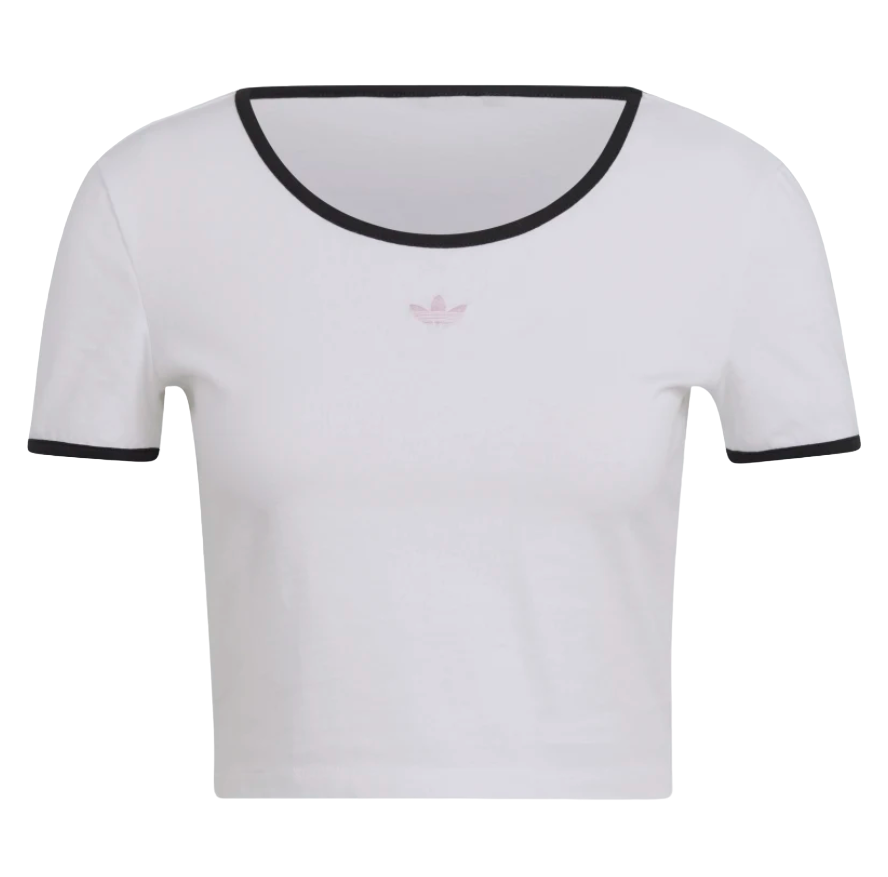 

Топ женский Adidas Slim Cropped Tee H15796 белый 42 RU, Slim Cropped Tee