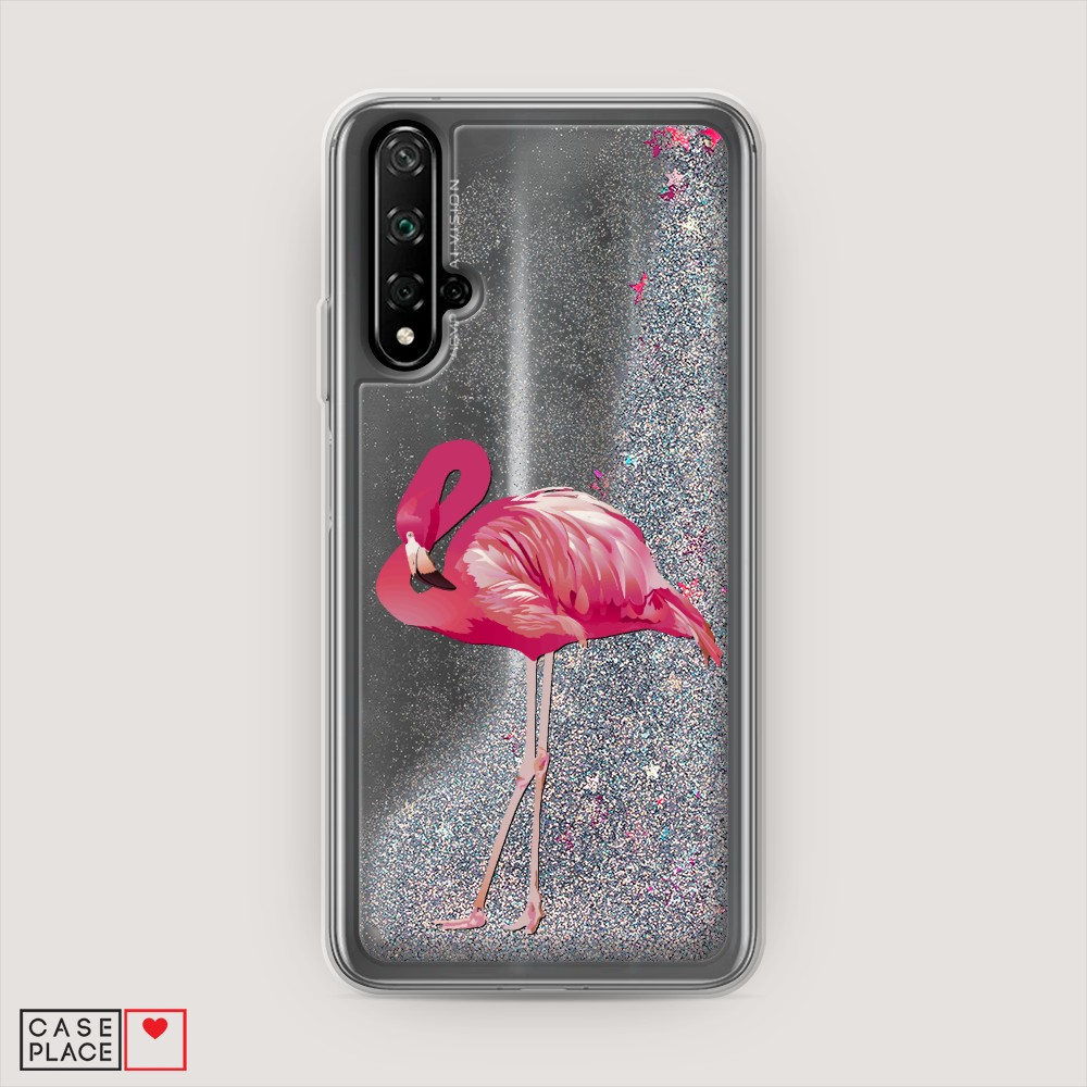 

Чехол Awog на Honor 20/Huawei Nova 5T "Застенчивый фламинго", Разноцветный, 69591-1