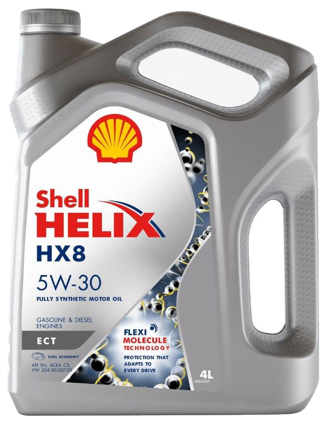 фото Shell 5w30 (4l) helix hx8 ect масло моторноеapi sn, 550048035dubl