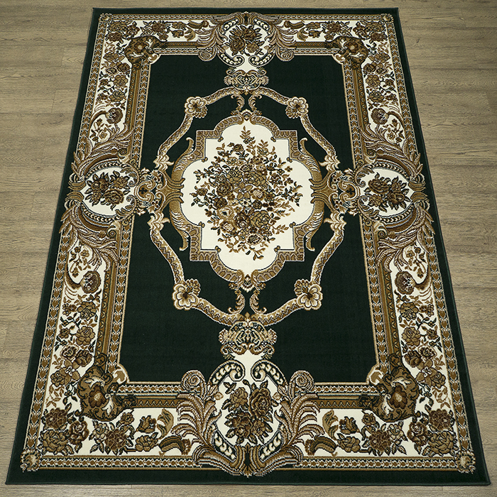 

Ковёр Kitroom Лайла де Люкс 200x400 прямоугольный бежевый, зелёный 15318