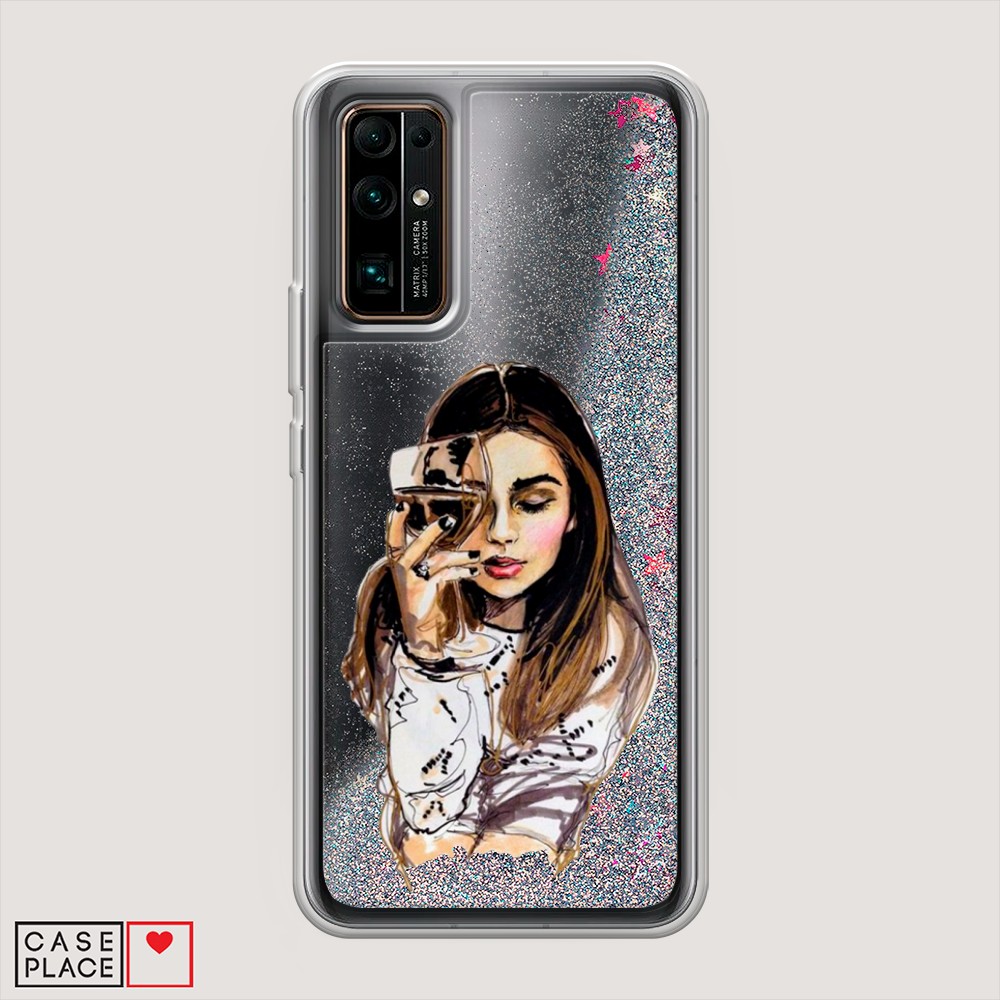фото Силиконовый чехол "звездочки графика белая" на zte red magic 5s awog