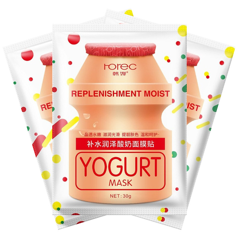 

Тканевая йогуртовая маска Rorec Yogurt 3шт*30г