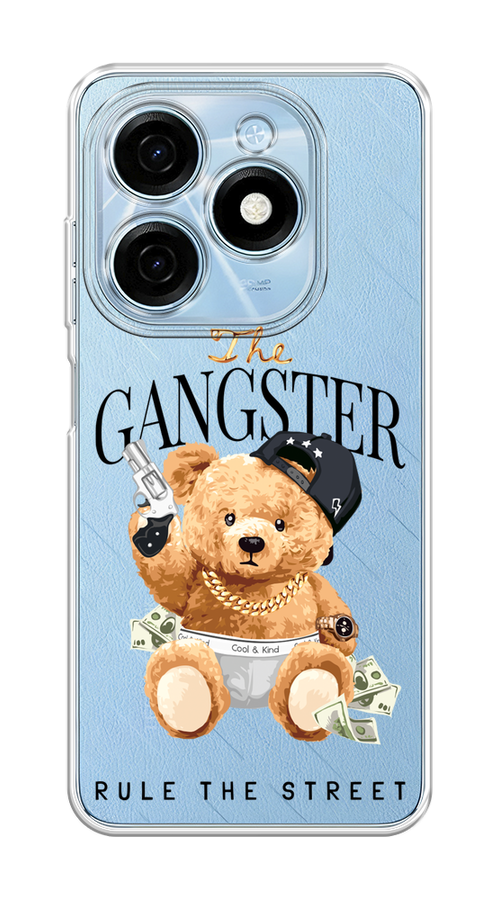 

Чехол на Tecno Spark 20 "The Gangster", Бежевый;серый;черный, 304750-1