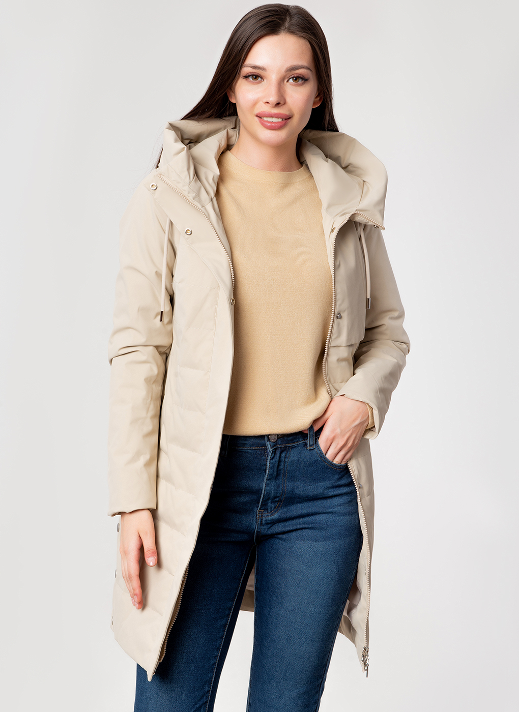 

Куртка женская Britt 60228 бежевая 42 RU, 60228