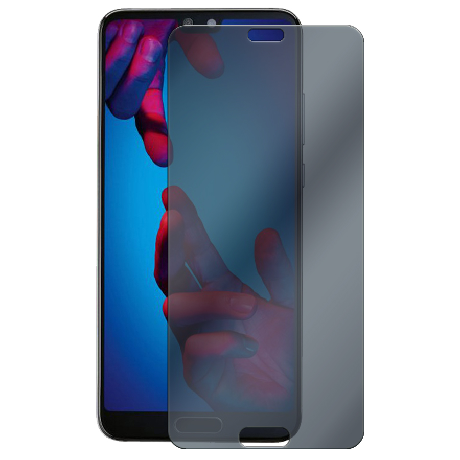 Стекло защитное гибридное Антишпион Krutoff для Huawei P20