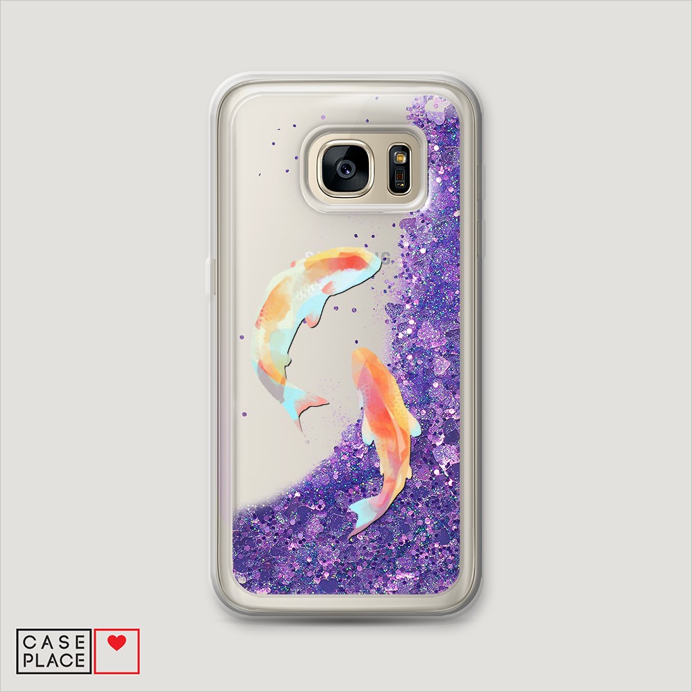 

Чехол Awog на Samsung Galaxy S7 "Акварельные карпы", Разноцветный, 24592-1