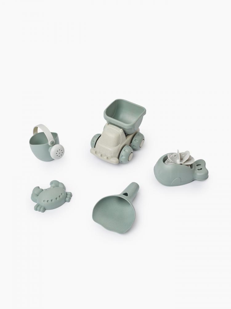 фото Игровой набор happy baby "игры с песком" оливковый, серый 50630