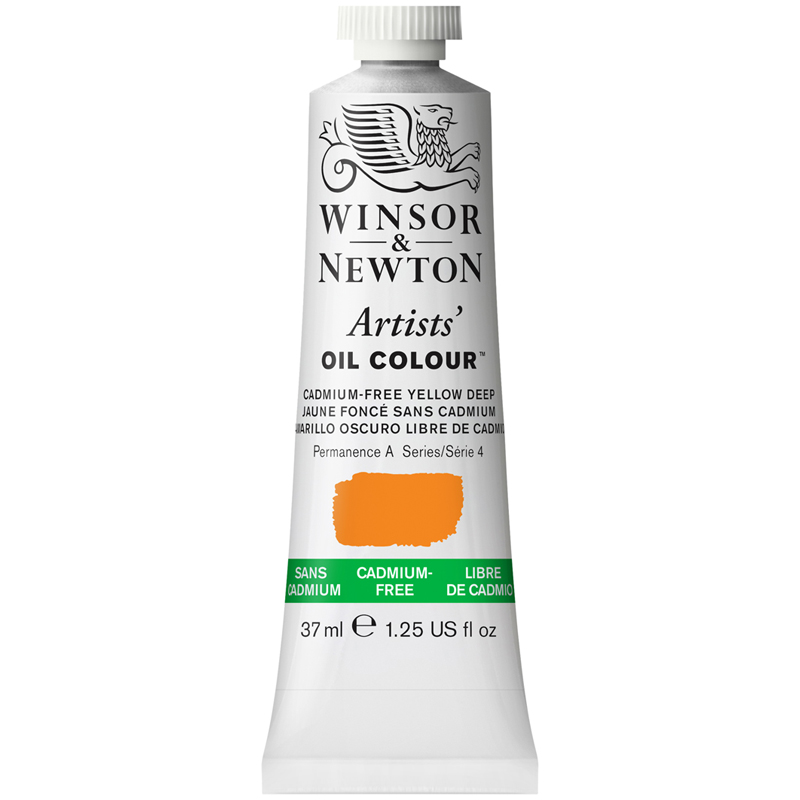 Краска масляная профессиональная Winsor&Newton Artists Oil, 37мл, беcкадмиевый насыщенно