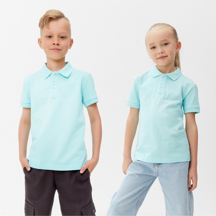 

Футболка детская поло MINAKU: Basic line цвет голубой, рост 152, MINAKU: Basic Line KIDS