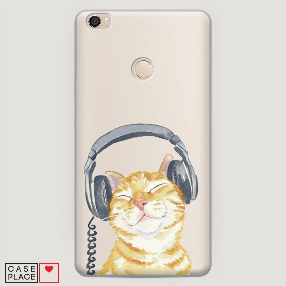 

Пластиковый чехол "Кот меломан" на Xiaomi Mi Max, Кот меломан