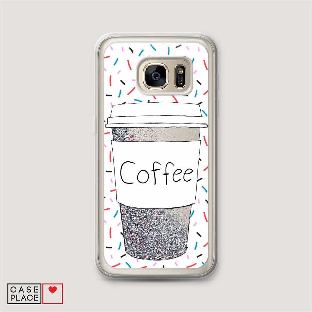 

Чехол Awog на Samsung Galaxy S7 "Coffee прозрачный стакан", Разноцветный, 24591-1
