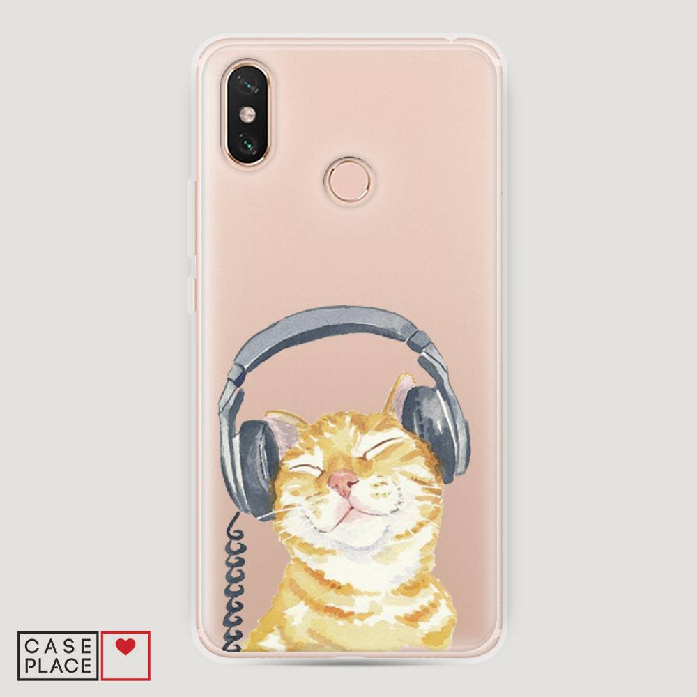 

Пластиковый чехол "Кот меломан" на Xiaomi Mi Max 3, Кот меломан