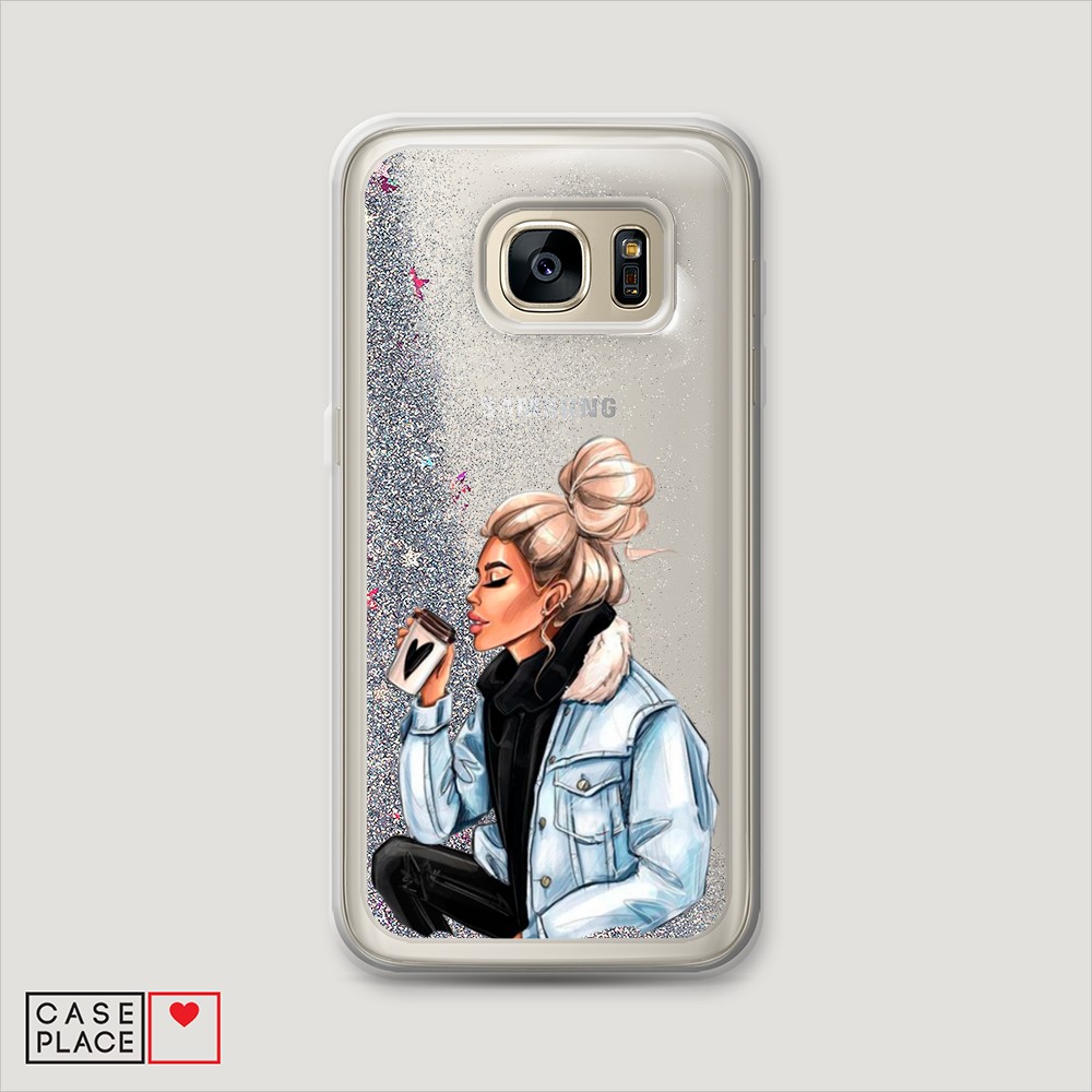 

Чехол Awog на Samsung Galaxy S7 "Cute girl", Разноцветный, 24591-1