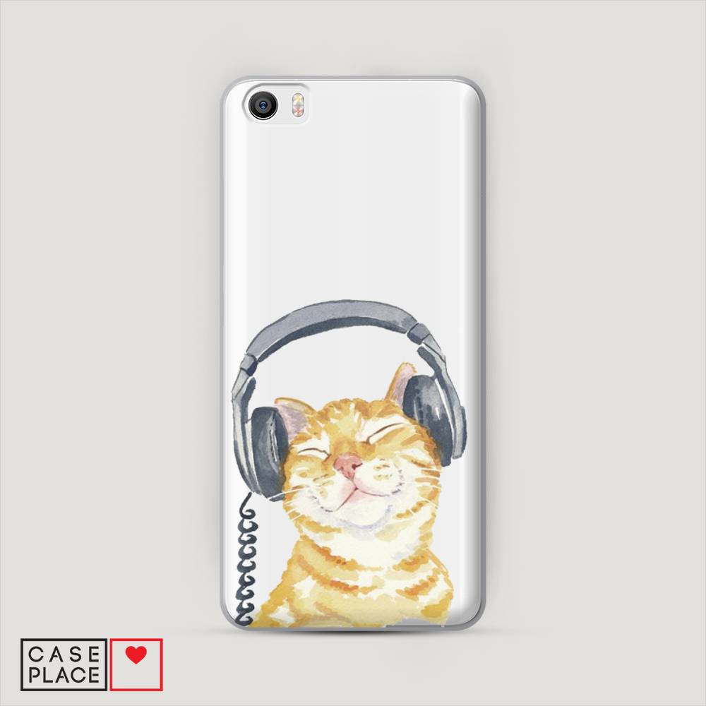 

Пластиковый чехол "Кот меломан" на Xiaomi Mi5, Кот меломан