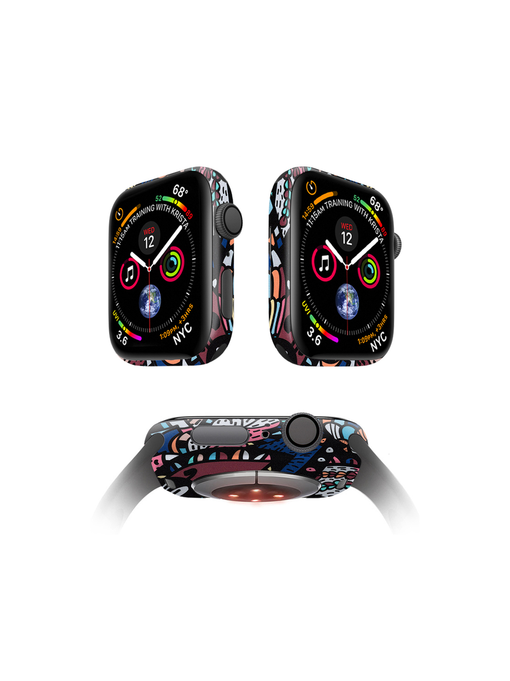 

Защитная пленка MOCOLL для корпуса Apple Watch 44mm (2шт) Богемный узор Пальметта