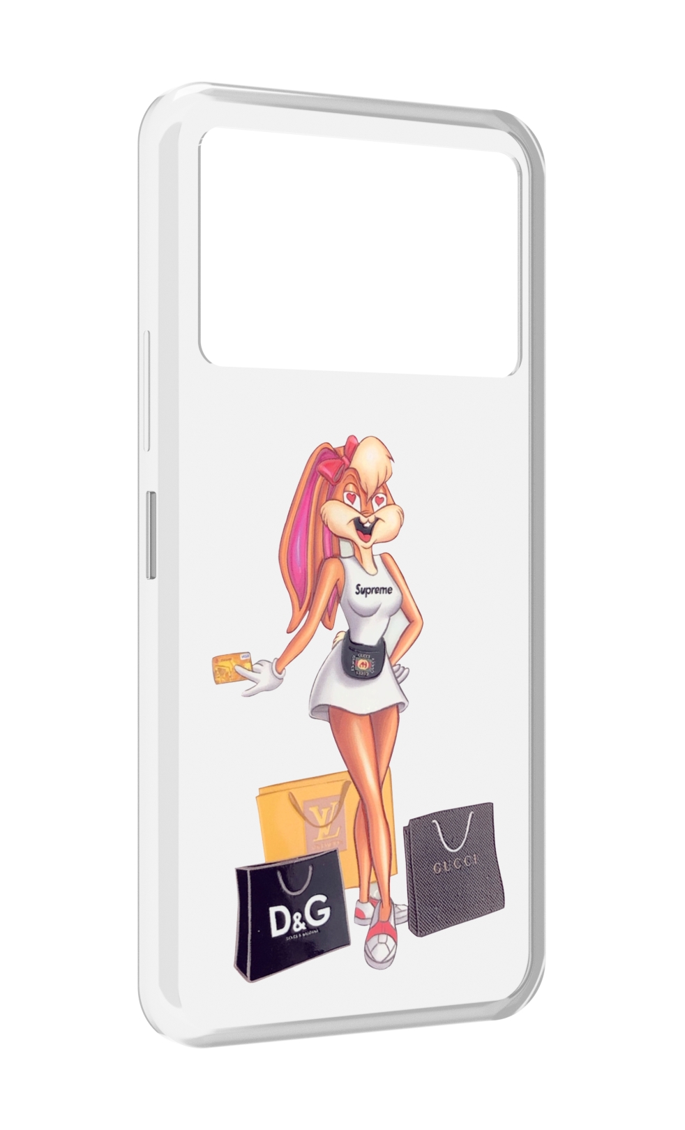 

Чехол MyPads модница-зайка женский для Infinix NOTE 12 VIP (X672), Прозрачный, Tocco