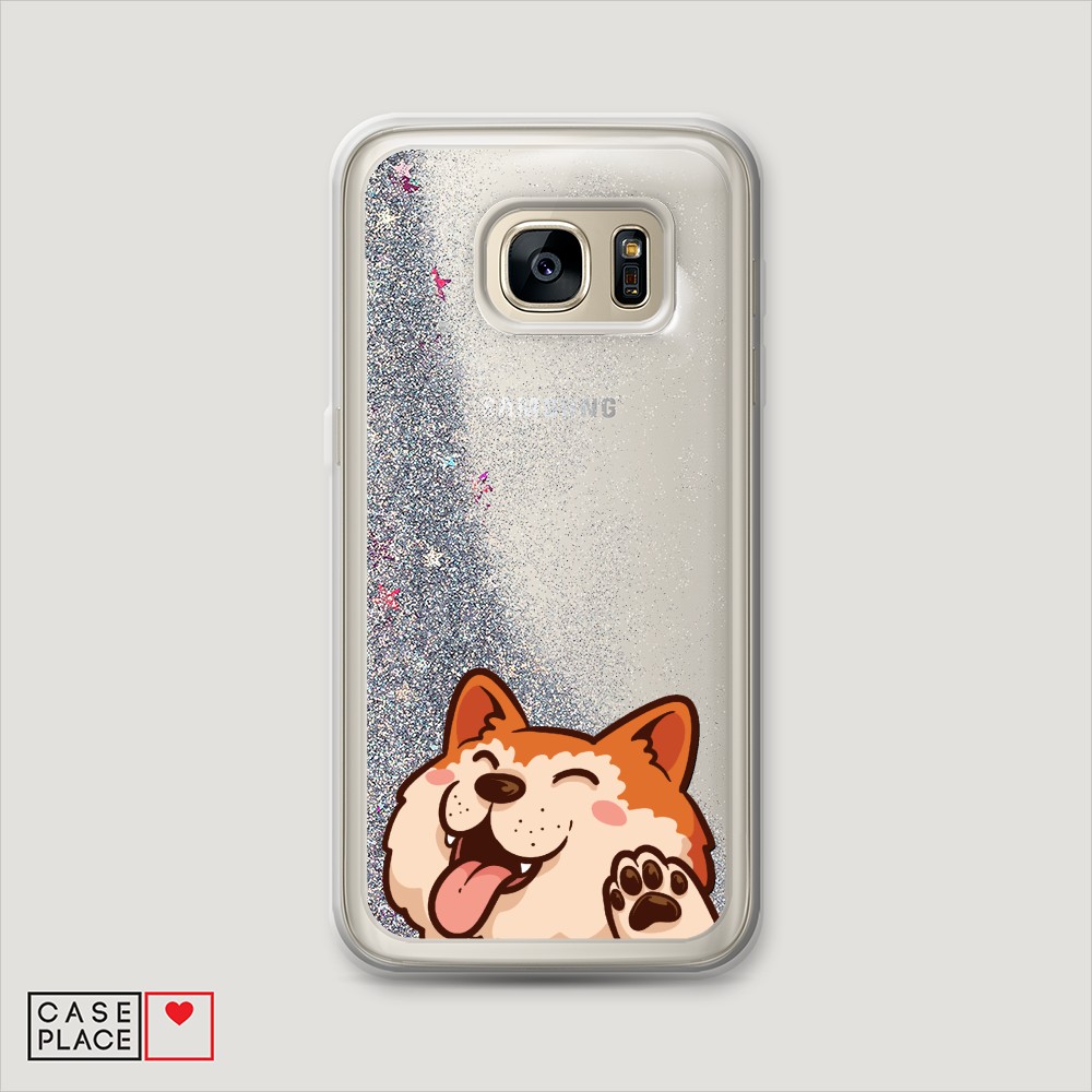 

Чехол Awog на Samsung Galaxy S7 Edge "Акита-ину машет", Разноцветный, 24691-1