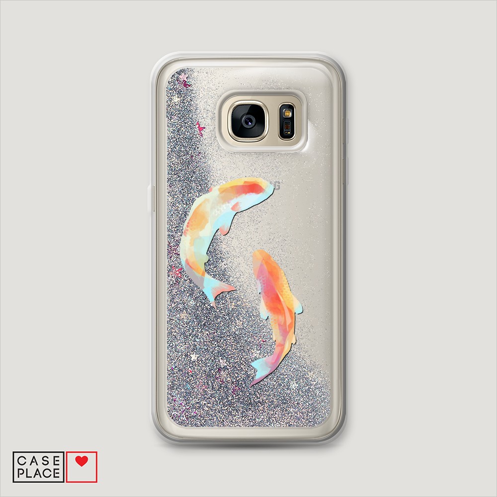 

Чехол Awog на Samsung Galaxy S7 Edge "Акварельные карпы", Разноцветный, 24691-1