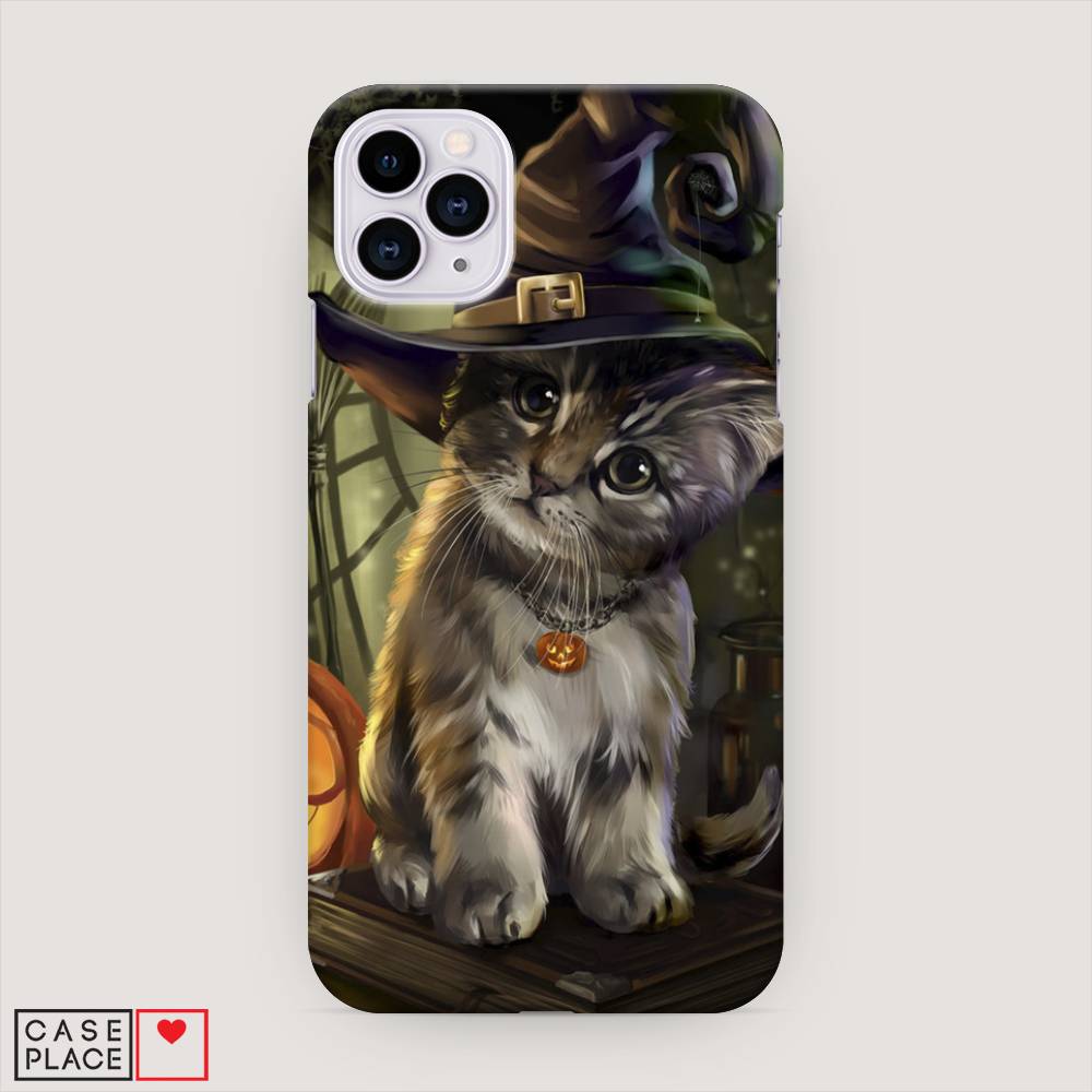 

Пластиковый чехол "Кот на Хэллоуин" на Apple iPhone 11 Pro, 12320-1