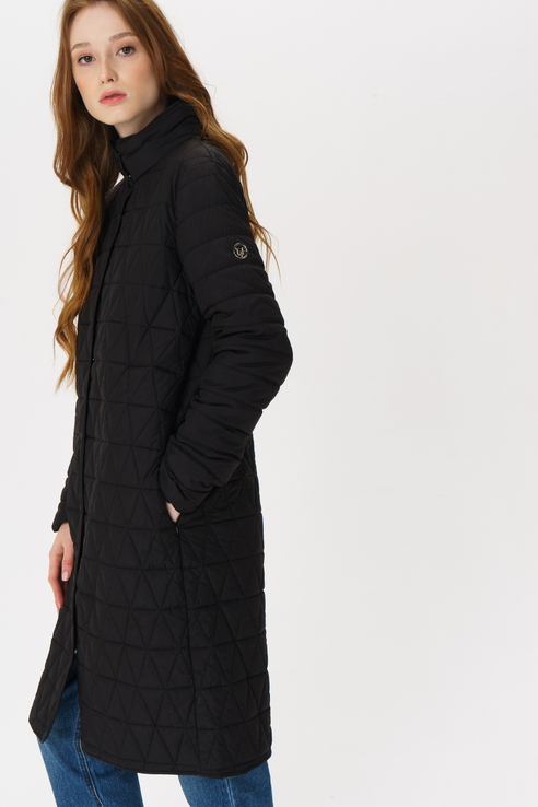 фото Утепленное пальто женское tom farr t4f w9515.58 черное 44