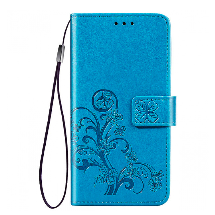 

Чехол-книжка с узорами на магнитной застёжке для Huawei Honor 9 Lite, Голубой