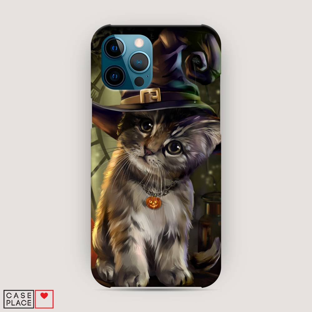 

Пластиковый чехол "Кот на Хэллоуин" на Apple iPhone 12 Pro Max, 12720-1
