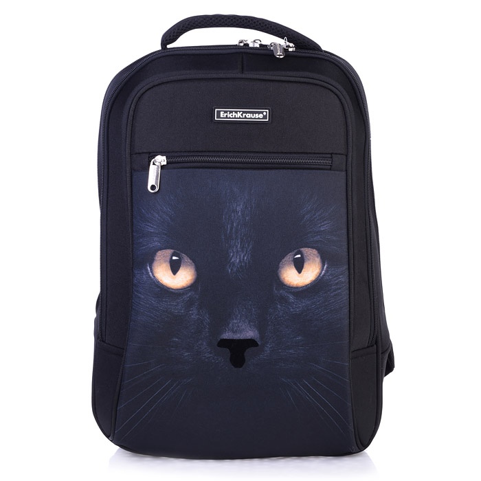 

Рюкзак ErichKrause 18 л, Black Cat, полиэстер, в пакете, Черный, 18 л, "Black Cat", полиэстер, в пакете