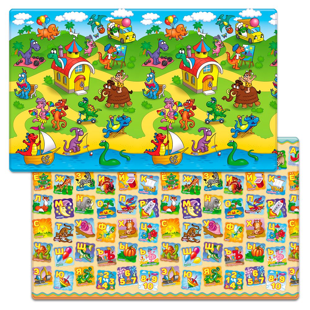 фото Коврик игровой двусторонний funkids "big-15", 2300х1400х15 (расцветка 002)