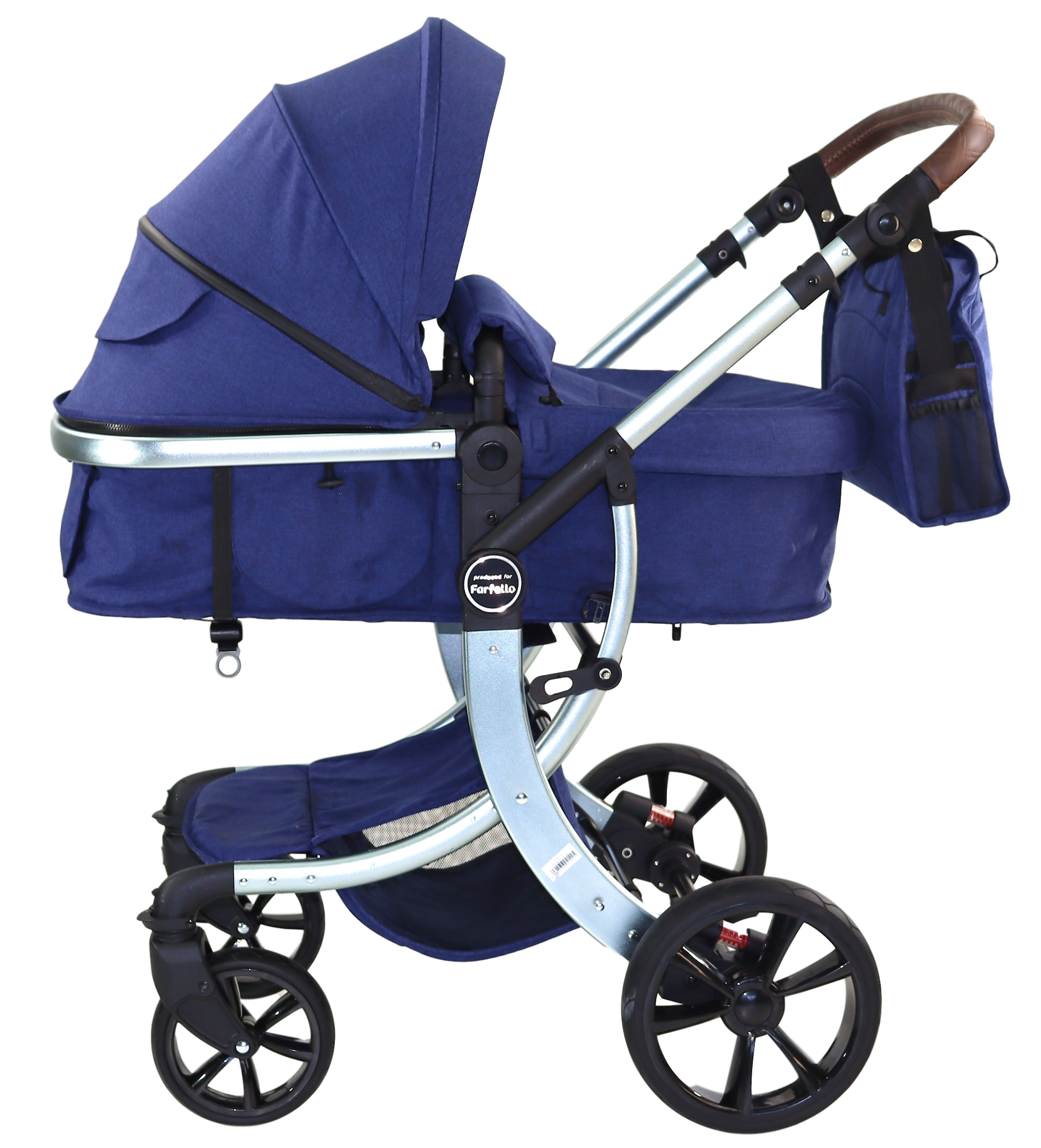 

Коляска трансформер Aimile Original Silver синий, Original Silver